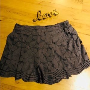 🆕Grey Lace Short - Torrid Size 0x NWT